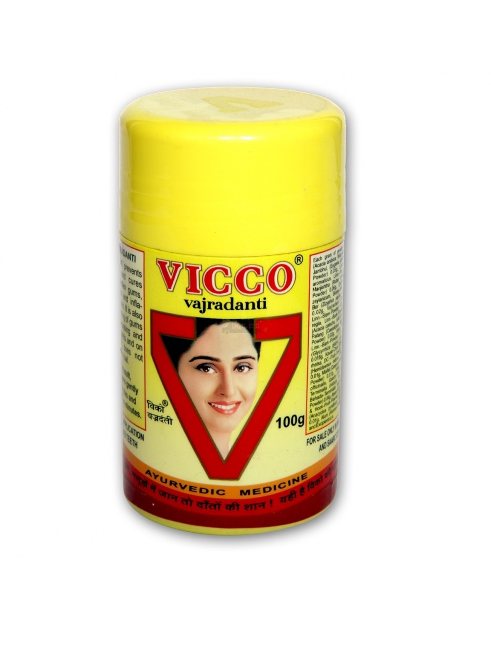 VICCO Vajradanti Toothpowder (Зубной порошок Ваджраданти, Викко), 100 г.