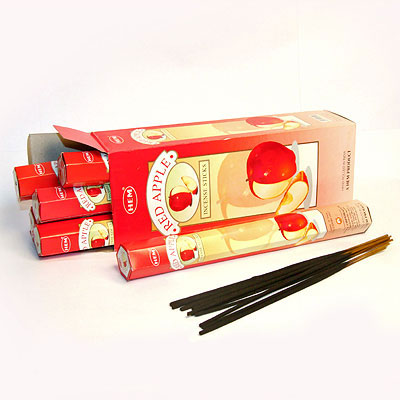 Hem Incense Sticks RED APPLE (Благовония КРАСНОЕ ЯБЛОКО, Хем), уп. 20 палочек.