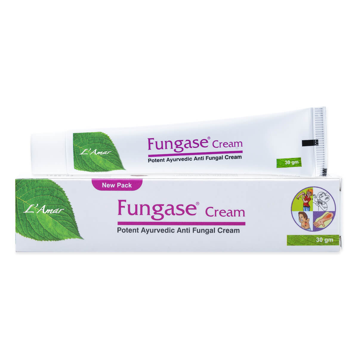 FUNGASE Cream, L'Amar (ФУНГАЗ - аюрведический противогрибковый крем, Ламар), 30 г.