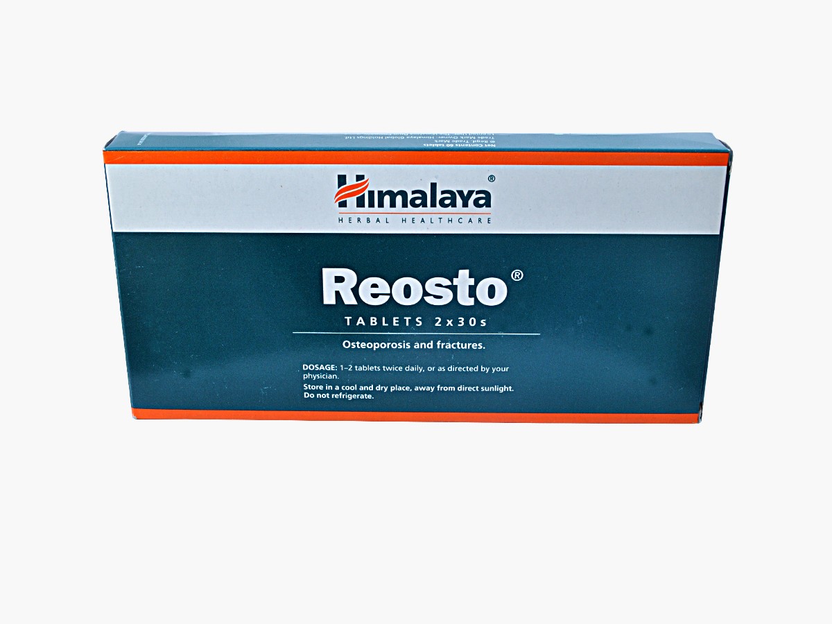 REOSTO tablets, Himalaya (РЕОСТО, для восстановления костных тканей, против развития остеопороза, Хималая), 60 таб.