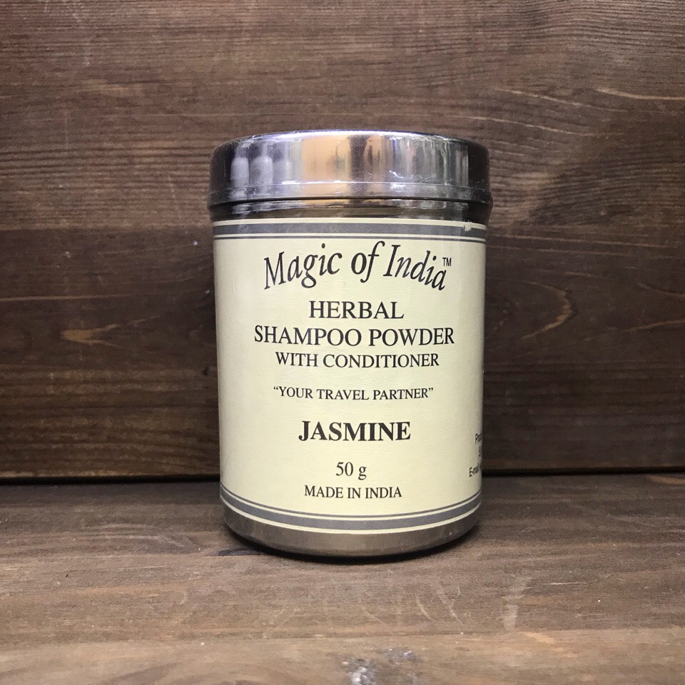 Magic of India JASMINE (Сухой травяной шампунь Жасмин, Мэджик оф Индия), 50 г.