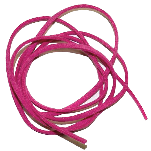 Замшевый шнурок для амулета, цвет МАЛИНОВЫЙ (искусственная замша, 70 см.), 1 шт.