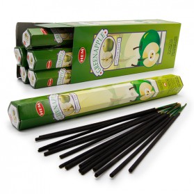 Hem Incense Sticks GREEN APPLE (Благовония ЗЕЛЕНОЕ ЯБЛОКО, Хем), уп. 20 палочек.