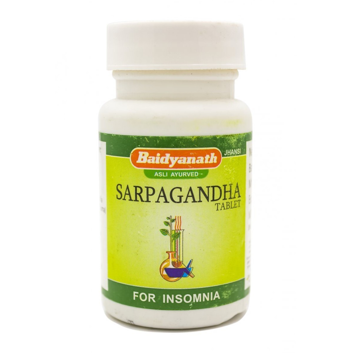 Baidyanath SARPAGANDHA (САРПАГАНДХА, для снижения кровяного давления, при бессоннице, Бадьянатх), 50 таб.