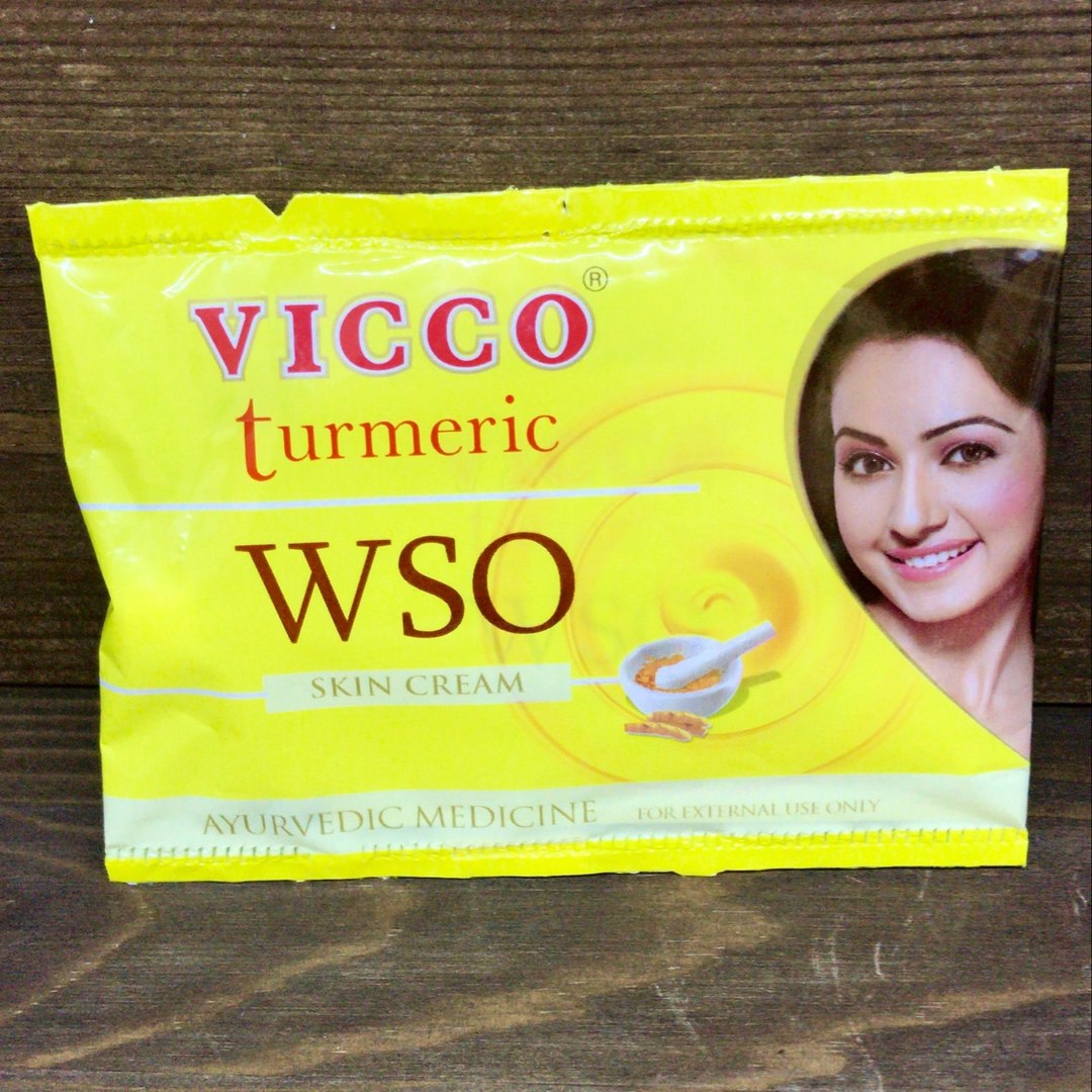 VICCO Turmeric WSO Cream Vicco lab. (Викко крем для кожи с куркумой), 7 г.