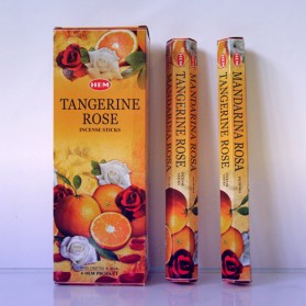 Hem Incense Sticks TANGERINE-ROSE  (Благовония МАНДАРИН - РОЗА, Хем), уп. 20 палочек.
