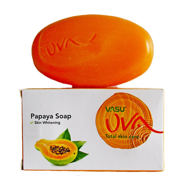 Vasu PAPAYA SOAP Uva (Мыло УВА с ПАПАПЙЕЙ, омолаживающее, Васу), 125 г.