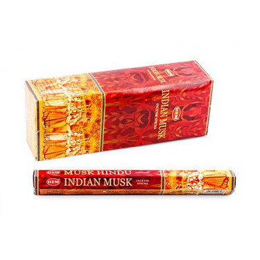 Hem Incense Sticks INDIAN MUSK (Благовония ИНДИЙСКИЙ МУСКУС, Хем), уп. 20 палочек.