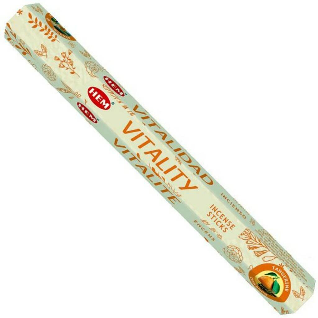 Hem Incense Sticks VITALITY (Благовония ЖИЗНЕСПОСОБНОСТЬ, Хем), уп. 20 палочек.
