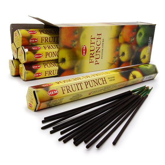 Hem Incense Sticks FRUIT PUNCH (Благовония ФРУКТОВЫЙ ПУНШ, Хем), уп. 20 палочек.