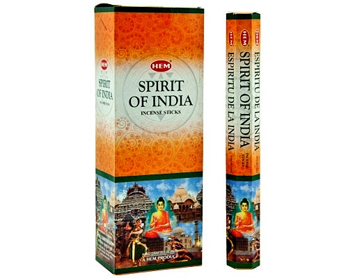 Hem Incense Sticks SPIRIT OF INDIA (Благовония, ДУХ ИНДИИ, Хем), уп. 20 палочек.