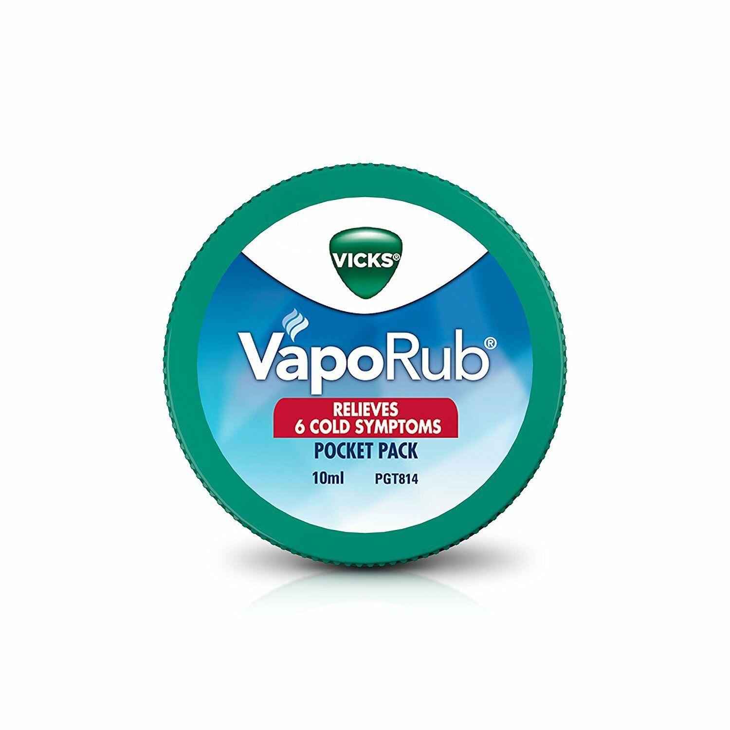 VAPORUB Pocket Pack Vicks (ВАПОРАБ, Бальзам, снимающий 6 симптомов простуды, Викс), 10 мл.