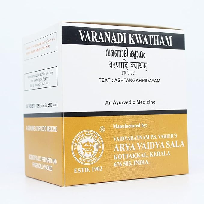VARANADI KWATHAM tablets, Kottakkal Ayurveda (ВАРАНАДИ КВАТАМ таблетки, Коттаккал Аюрведа), 100 таб.