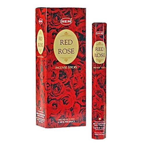 Hem Incense Sticks RED ROSE (Благовония КРАСНАЯ РОЗА, Хем), уп. 20 палочек.