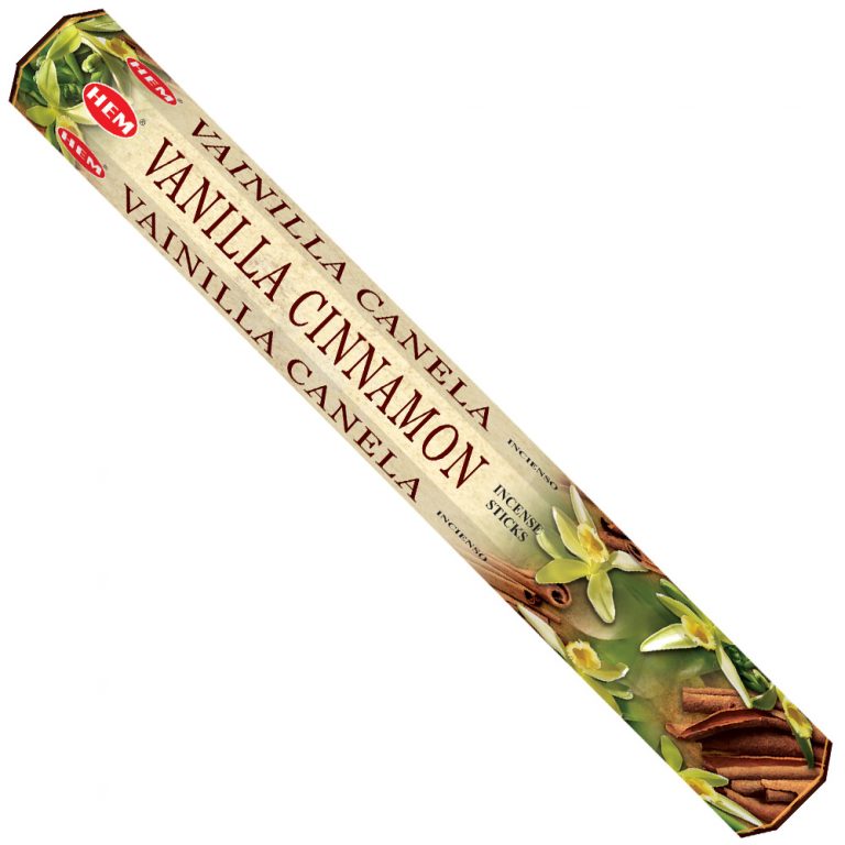 Hem Incense Sticks VANILLA-CINNAMON  (Благовония ВАНИЛЬ-КОРИЦА, Хем), уп. 20 палочек.