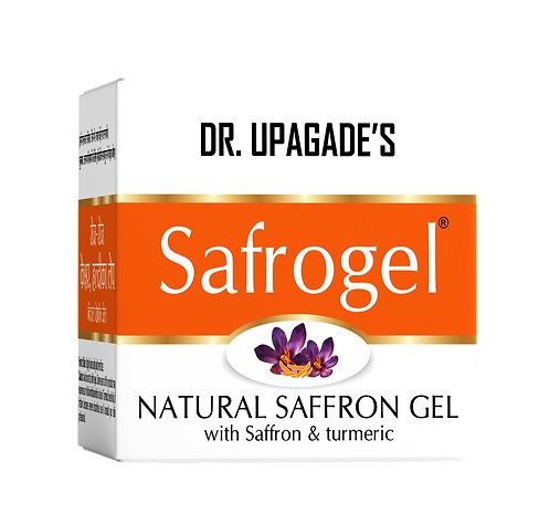 SAFROGEL, Natural Saffron Gel, Dr. Upgade's (САФРОГЕЛЬ, натуральный шафрановый гель с куркумой), 50 г.