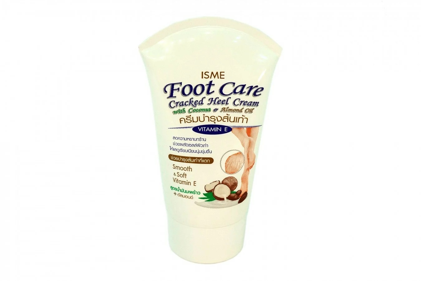 FOOT CARE Cracked Heel Cream, ISME (Крем для ног с маслом кокоса и миндаля, ИСМЕ), 80 г.