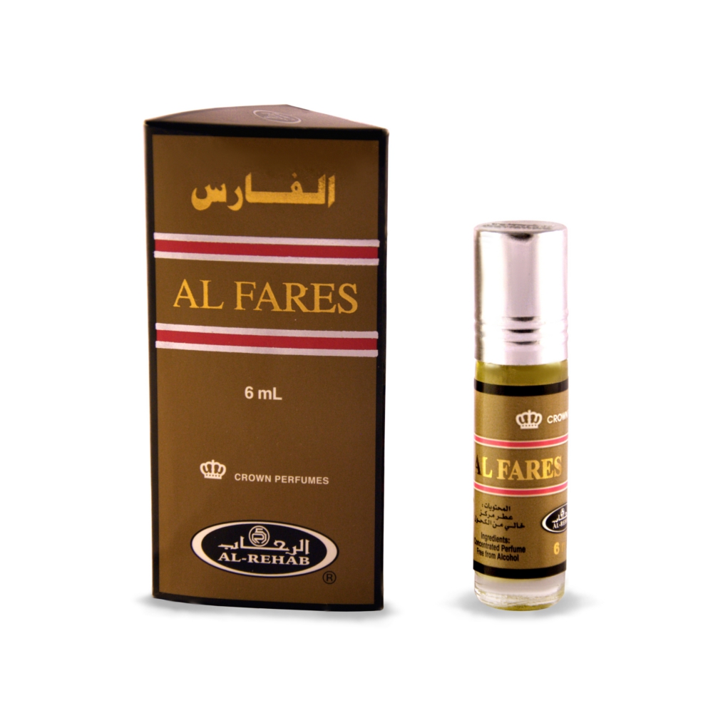 Al-Rehab Concentrated Perfume AL FARES (Мужские масляные арабские духи АЛЬ ФАРЕС Аль-Рехаб), 6 мл.