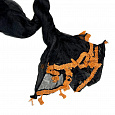 Палантин (дупатта) индийский шифоновый с кисточками, цвет ЧЕРНЫЙ (длина 2,15 м., ширина 0,80 м.), Thread, 1 шт.
