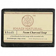 NEEM CHARCOAL Handmade Herbal Soap With Essential Oils, Khadi Natural (НИМ И УГОЛЬ Мыло ручной работы с эфирными маслами, Кхади), 125 г.
