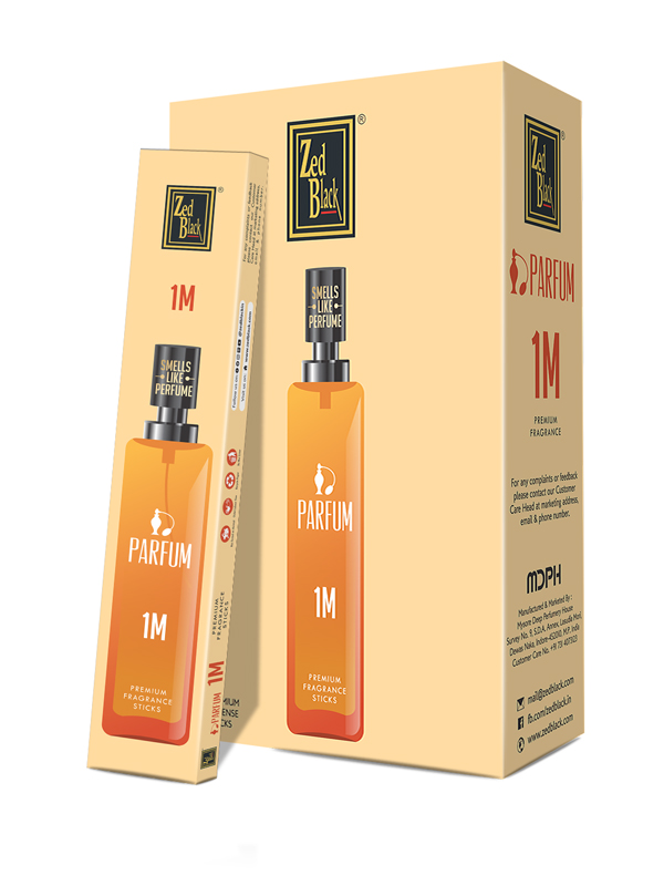 Parfum 1M Premium Fragrance Sticks, Zed Black (Парфюм 1М премиум благовония палочки, Зед Блэк), уп. 15 г.