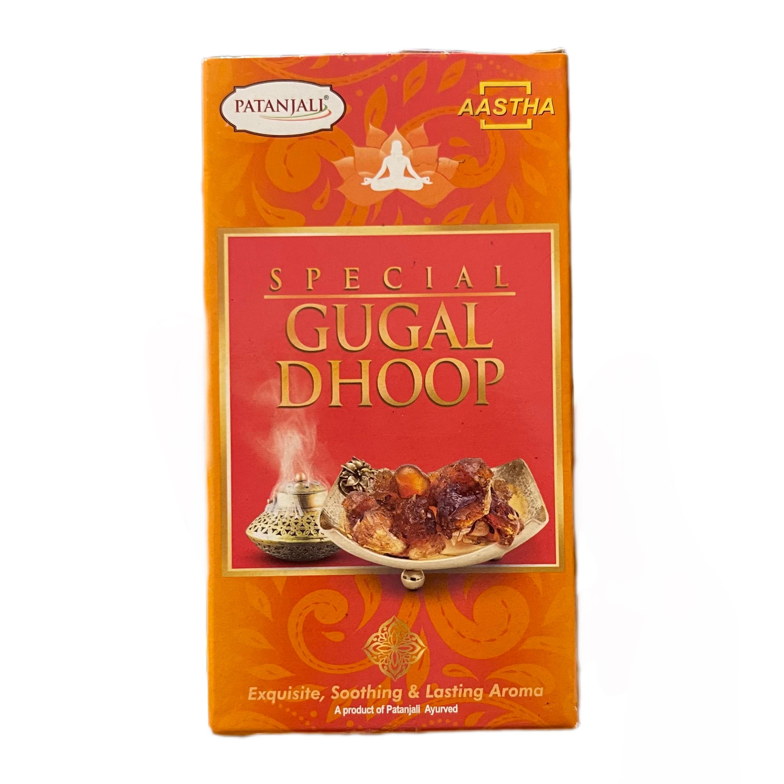 Special GUGAL Dhoop, Patanjali (ГУГАЛ (ГУГУЛ) мягкие благовония дхуп, Патанджали), 10 палочек.