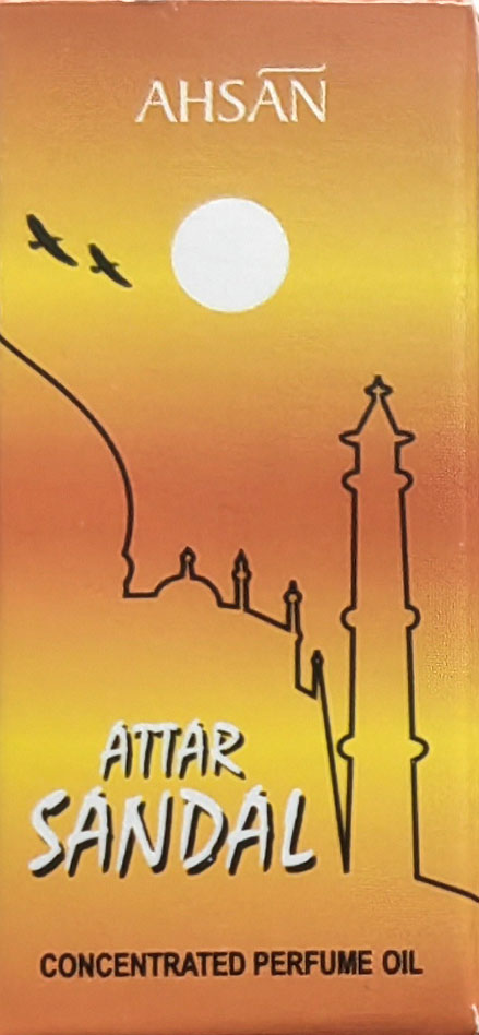 Attar SANDAL Concentrated Perfume Oil, Ahsan (САНДАЛ масляные индийские духи), ролик, 3 мл.