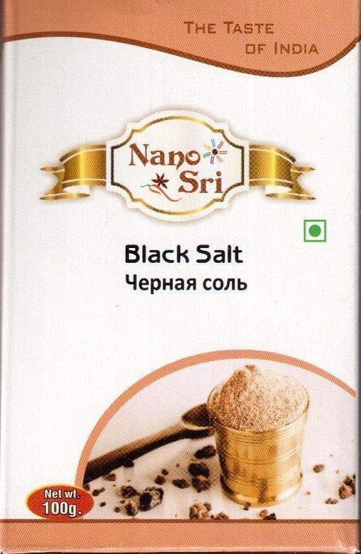 BLACK SALT, Nano Sri (ЧЁРНАЯ СОЛЬ, Нано Шри), 100 г.