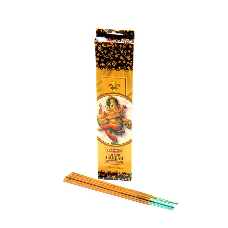 JAI SHRI GANESH Incense Sticks, Tridev (ДЖЕЙ ШРИ ГАНЕШ благовония, Тридев), 20 г.