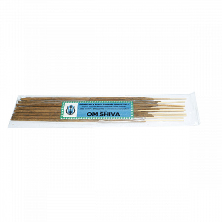 OM SHIVA Ramakrishna's Natural Handmade Incense Sticks (ОМ ШИВА натуральные благовония ручной работы, Рамакришна), 20 г.