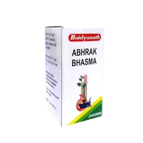 ABHRAK BHASMA, Baidyanath (АБХРАК БХАСМА, для дыхательной системы, Бадьянатх), 10 г.
