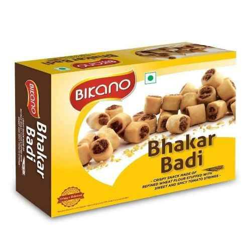 BHAKAR BADI, Bikano (БАКАР БАДИ, Хрустящие мини-рулеты из рафинированной пшеничной муки с начинкой из сладко-острого томатного порошка, Бикано), 400 г.