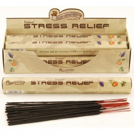 Tulasi STRESS RELIEF Aromatherapy Incense Sticks, Sarathi (Туласи благовония ПОМОЩЬ ПРИ СТРЕССЕ, Саратхи), уп. 20 палочек.