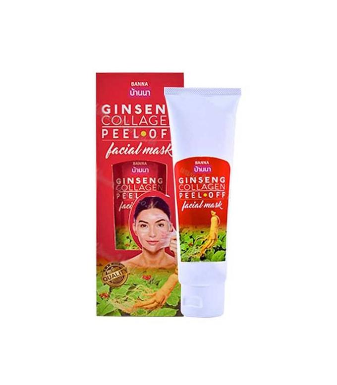 GINSENG COLLAGEN Peel-Of Facial Mask, Banna (Маска-плёнка для лица ЖЕНЬШЕНЬ И КОЛЛАГЕН, Банна), 120 г. - СРОК ГОДНОСТИ ДО 1 ОКТЯБРЯ 2024 ГОДА