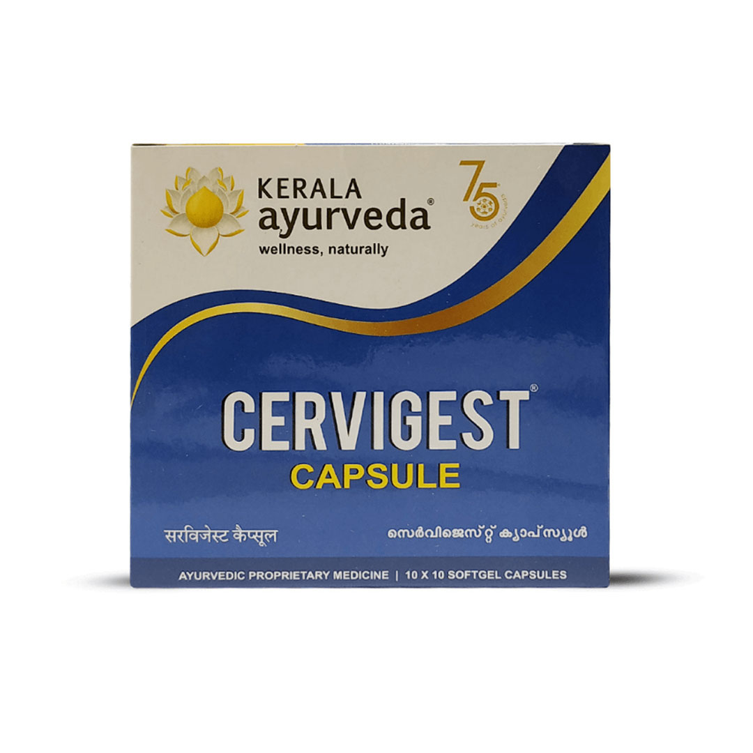 CERVIGEST capsule, Kerala Ayurveda (ЦЕРВИГЕСТ капсулы, при цервикальном спондилезе, Керала Аюрведа), 100 капс.