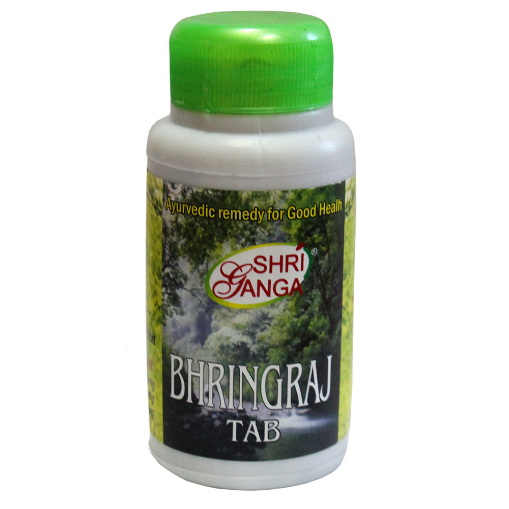 BHRINGRAJ tab, Shri Ganga (БРИНГРАДЖ, при выпадении волос и ломкости ногтей, Шри Ганга), 200 таб.