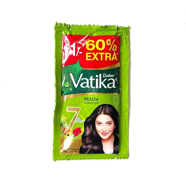 VATIKA Health Shampoo, Dabur (Ватика 7 ТРАВ шампунь для волос, Дабур), 6,24 мл.