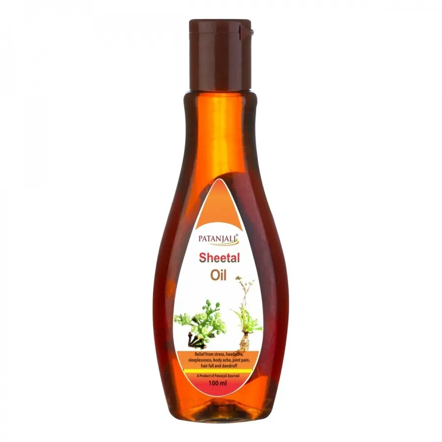 SHEETAL Oil, Patanjali (ШИТАЛ масло для волос, Патанджали), 100 мл.