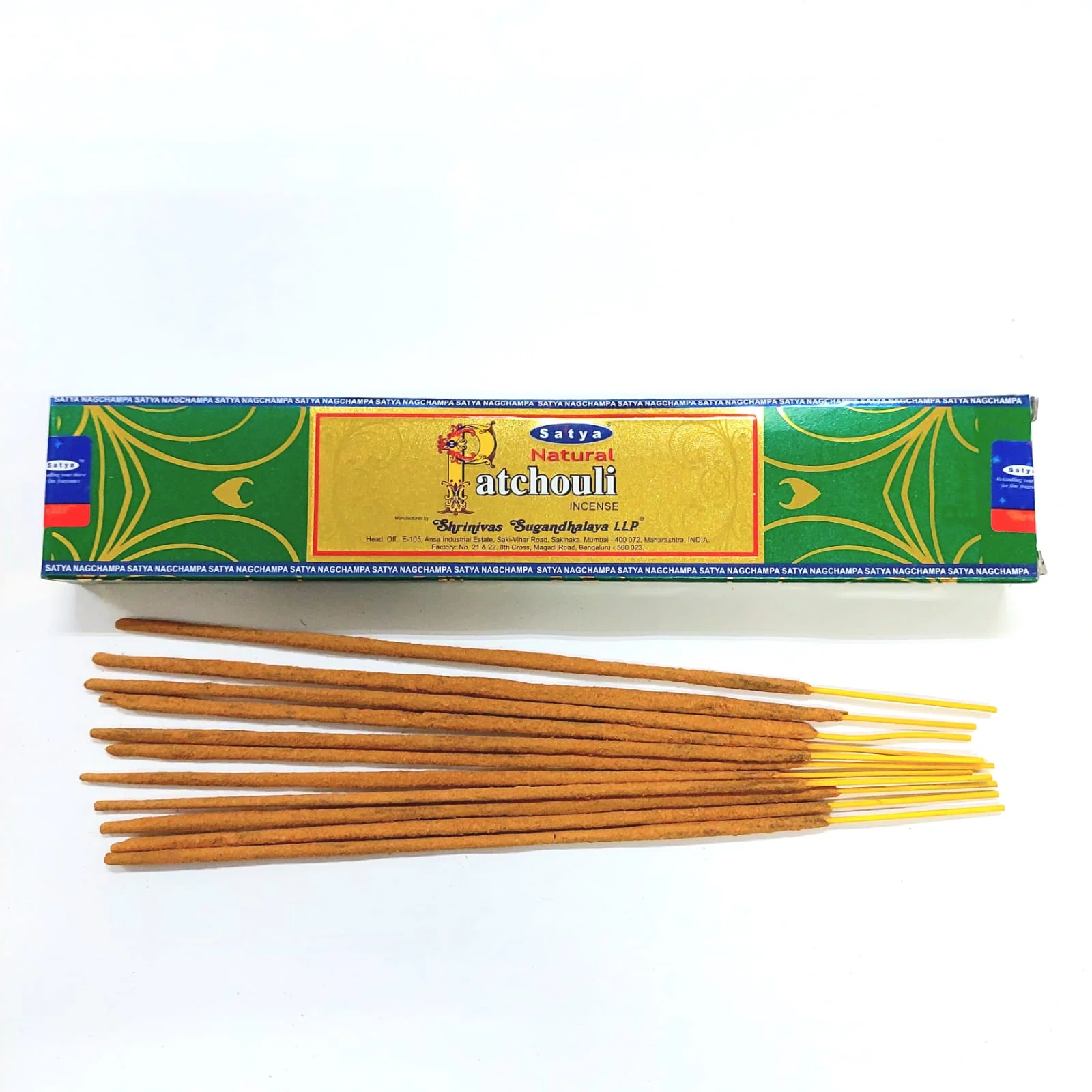 NATURAL PATCHOULI Incense, Satya (Благовония НАТУРАЛЬНЫЙ ПАЧУЛИ, Сатья), 15 г.