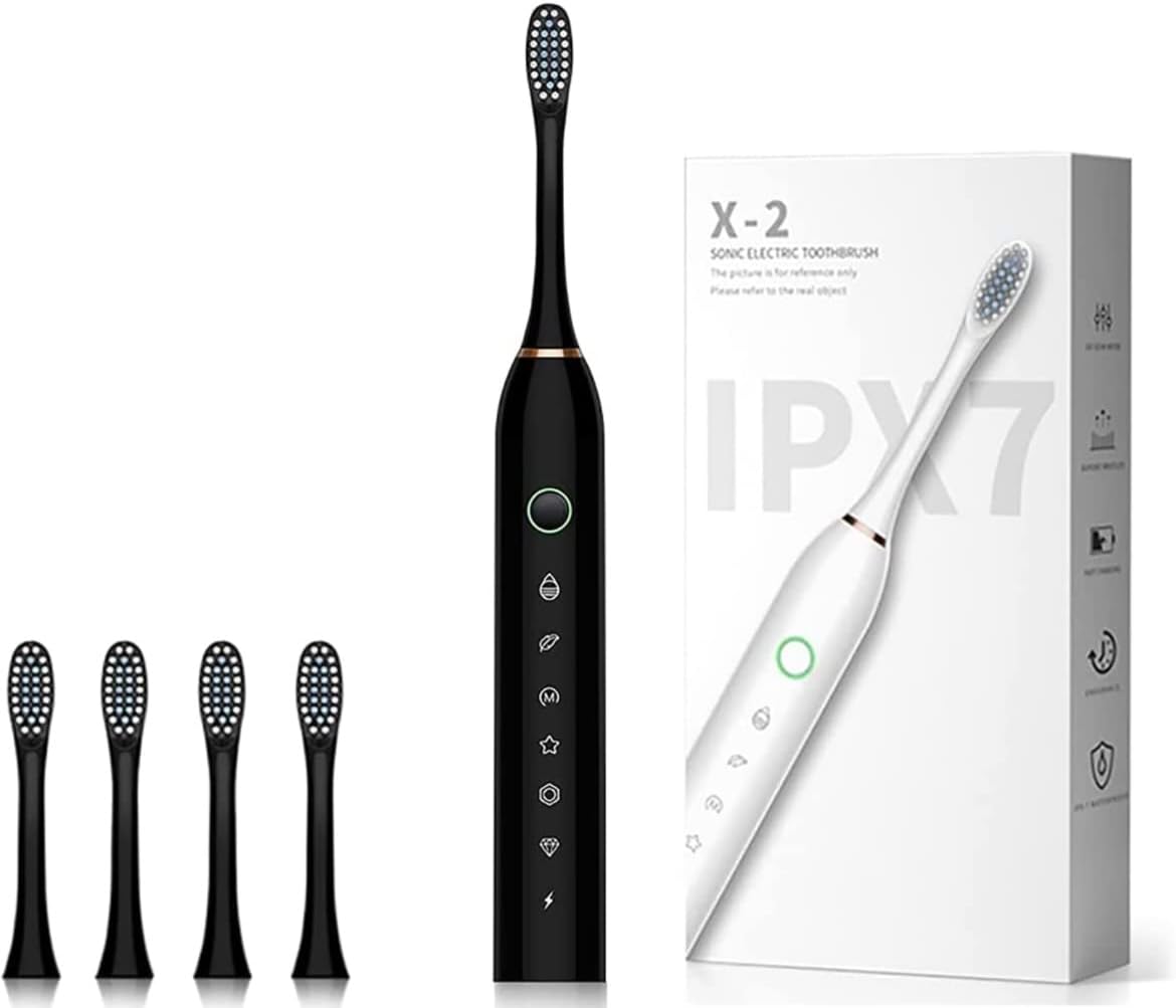 Sonic Electric Toothbrush Z2-X2 BLACK (Электрическая ультразвуковая зубная щётка ЧЁРНАЯ), 1 шт.