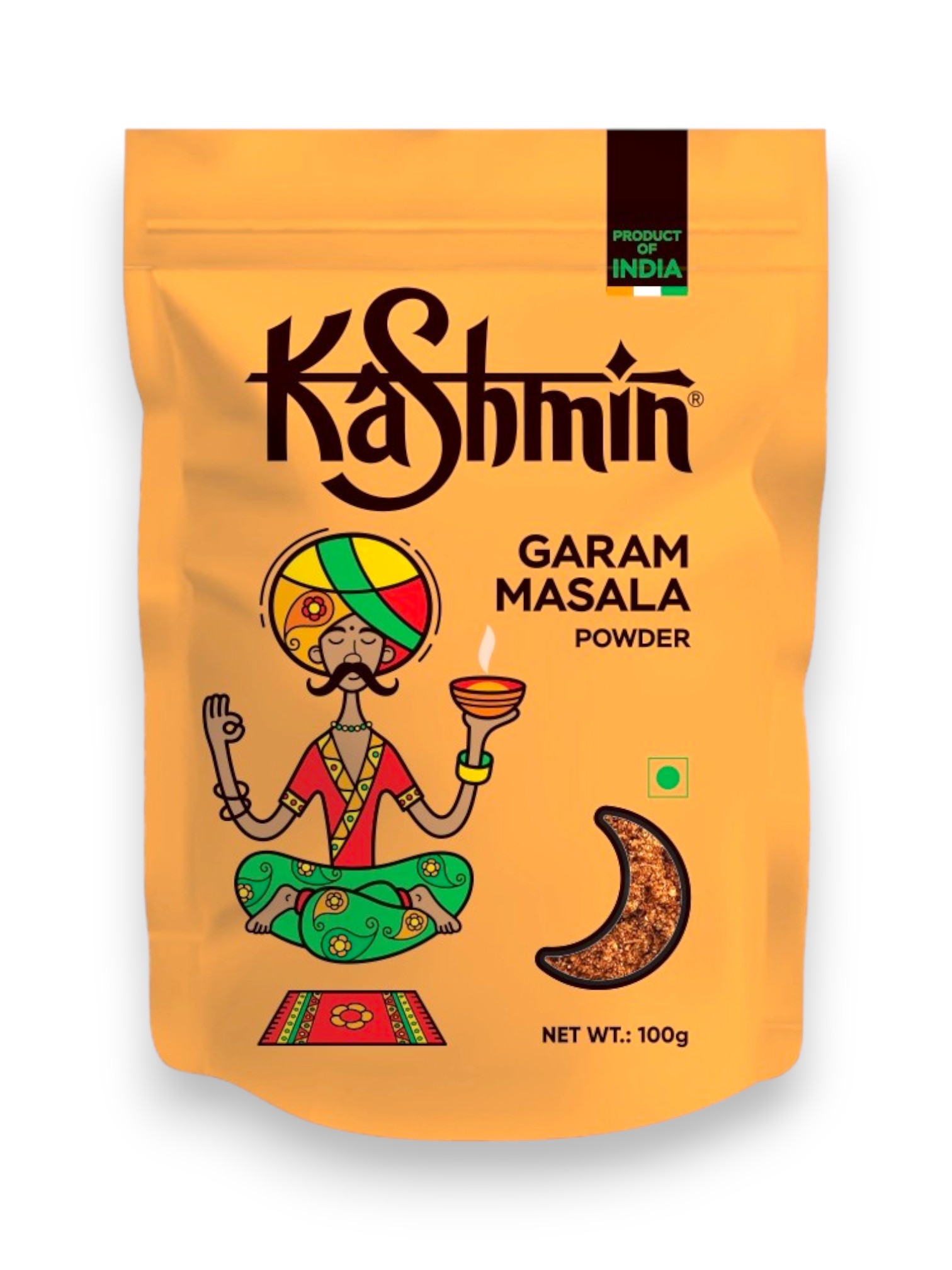 GARAM MASALA Powder, Kashmin (ГАРАМ МАСАЛА молотая, Кашмин), 100 г.
