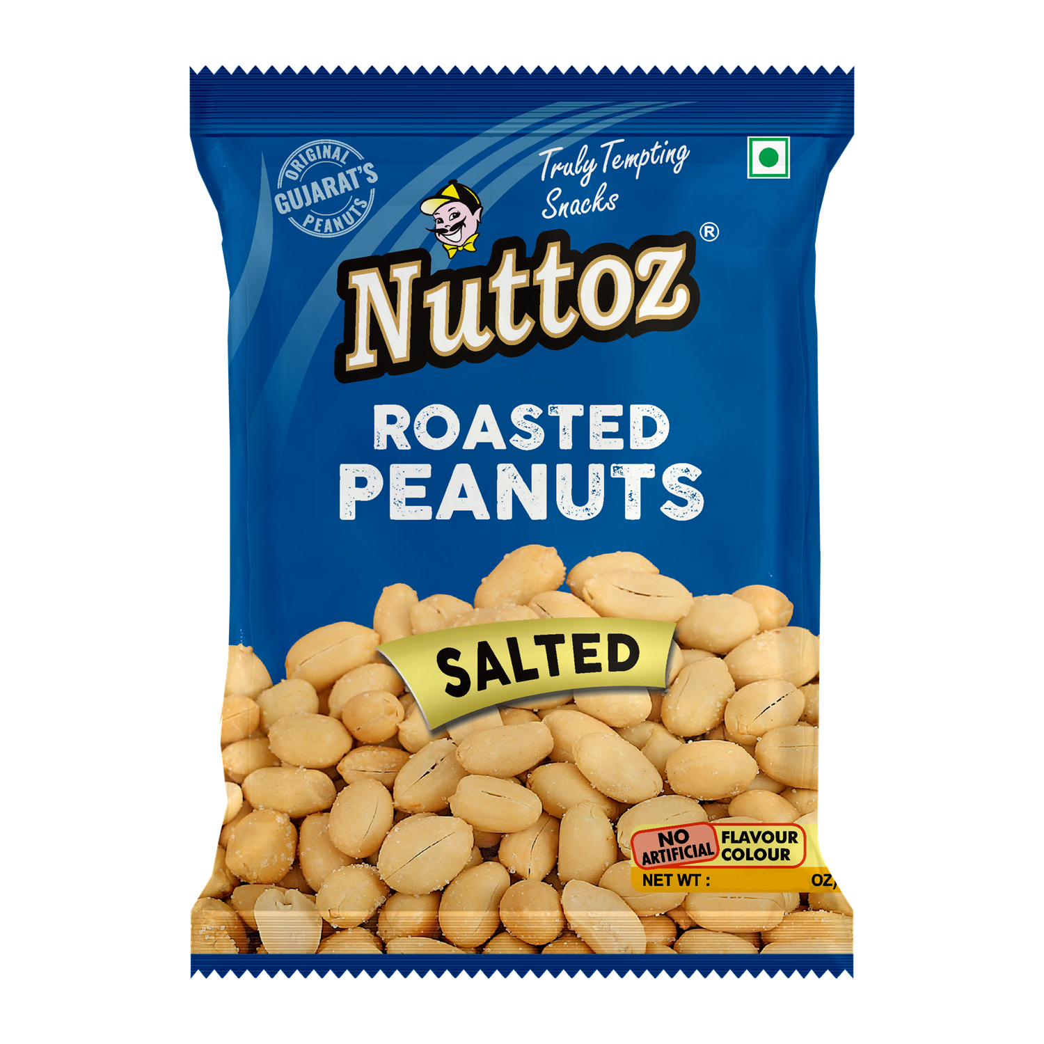 Roasted Peanuts SALTED, Nuttoz (Жареный арахис СОЛЁНЫЙ, Наттоз), 25 г.