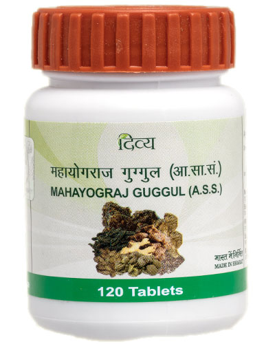 MAHAYOGRAJ GUGGUL tablets Divya (Махайоградж Гуггул таблетки Дивья, очищение организма), 120 таб.