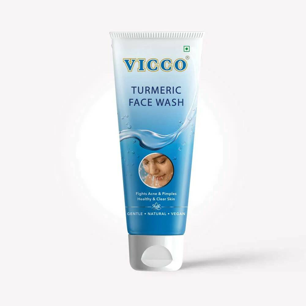 VICCO Turmeric Face Wash, Vicco lab. (ВИККО пенка для умывания с Куркумой), 70 г.