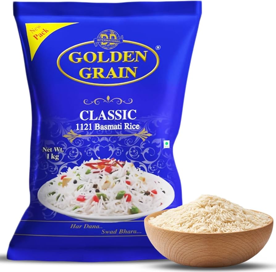 CLASSIC 1121 Basmati Rice, Golden Grain (КЛАССИК 1121 рис басмати), 1 кг.