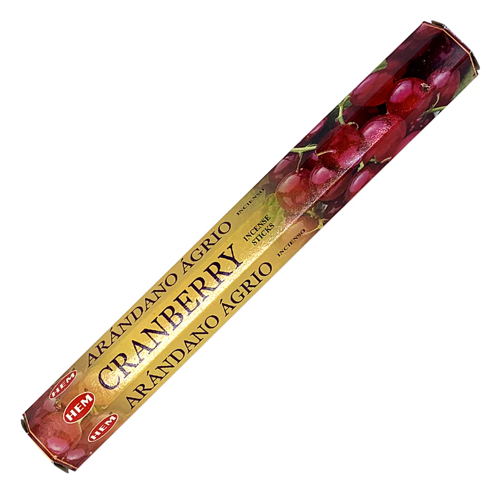 Hem Incense Sticks CRANBERRY (Благовония КЛЮКВА, Хем), уп. 20 палочек.