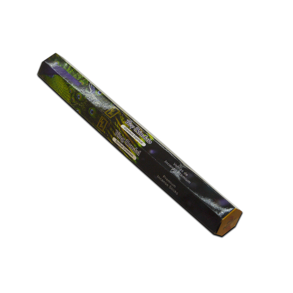 KING SANDAL Premium Incense Sticks, Zed Black (КОРОЛЕВСКИЙ САНДАЛ премиум благовония палочки, Зед Блэк), уп. 20 палочек.