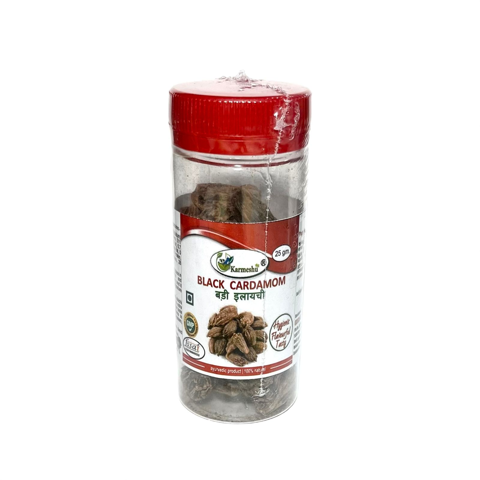 CARDAMOM, Karmeshu (КАРДАМОН ЧЁРНЫЙ ЦЕЛЫЙ, Кармешу), БАНКА, 25 г.