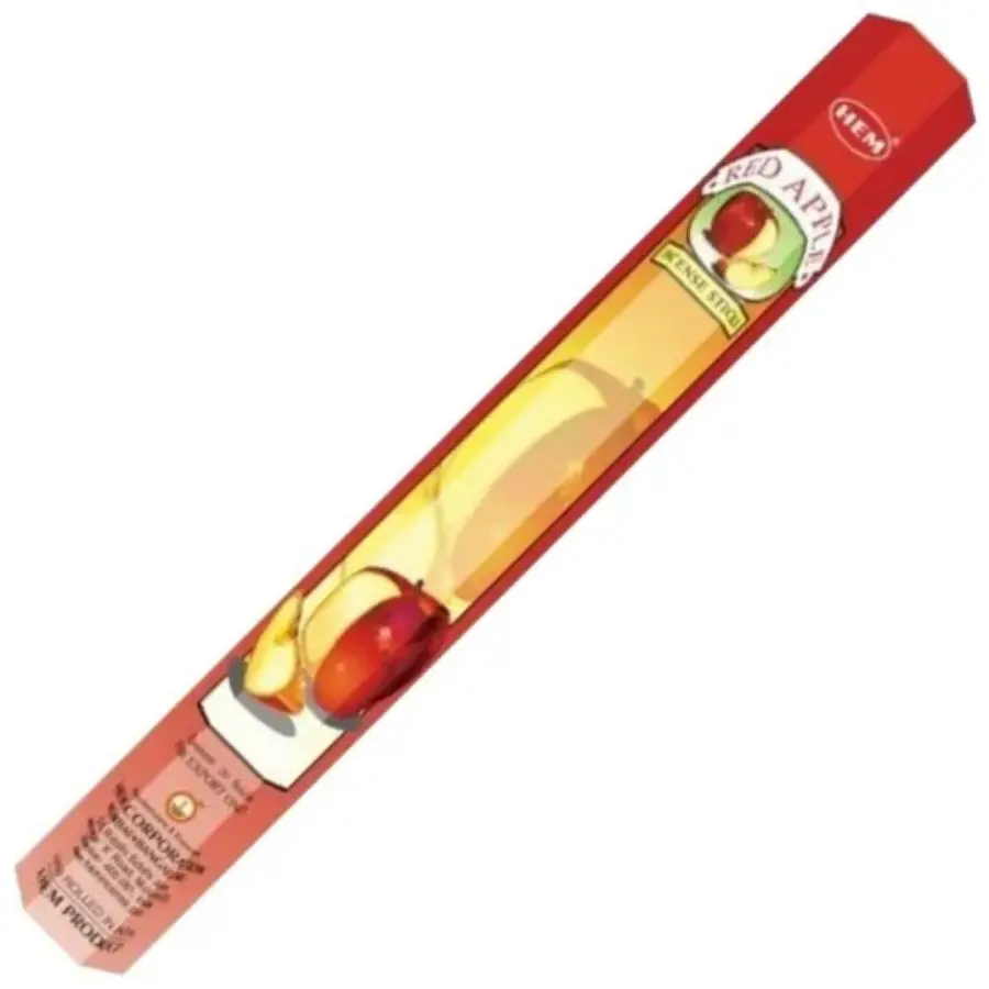 Hem Incense Sticks RED APPLE (Благовония КРАСНОЕ ЯБЛОКО, Хем), уп. 20 палочек.