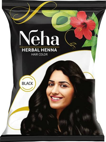 NEHA Herbal Henna BLACK Hair Colour (Хна на травяной основе ЧЕРНЫЙ, Нэха), 10 г.